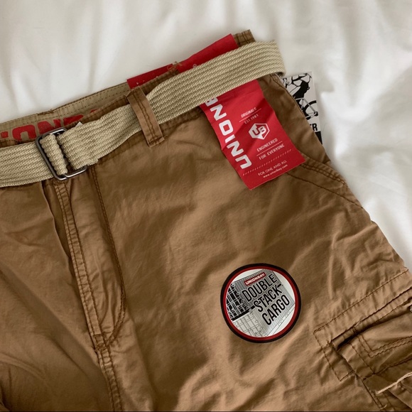 NWT UNIONBAY Cordova Messenger Belted CARGO SHORTS - Picture 3 of 7